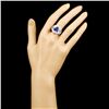 Image 4 : 18K Gold 2.63ct Tanzanite 2.10ctw Diamond Ring
