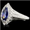 Image 2 : 18K Gold 1.42ct Sapphire & 0.65ct Diamond Ring