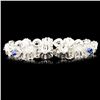 Image 2 : 14K Gold 3.24ct Sapphire & 2.11ctw Diamond Bracele