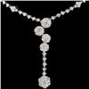 Image 1 : 14K White Gold 2.02ctw Diamond Necklace