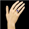 Image 4 : 14K Gold 3.55ct Tanzanite & 0.42ctw Diamond Ring
