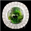 Image 1 : 18K Gold 15.33 Tourmaline & 2.76ctw Diamond Ring