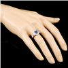Image 3 : 14K Gold 1.12ct Sapphire & 0.54ctw Diamond Ring