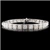Image 1 : 14K Gold 7.78ctw Diamond Bracelet