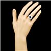 Image 4 : 18K Gold 2.55ct Sapphire & 1.80ctw Diamond Ring
