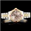 Image 1 : Rolex DateJust 18K/SS Diamond Ladies Watch