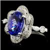 Image 2 : 18K White Gold 3.31ct Tanzanite & 0.61ct Diamond R