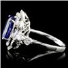 Image 3 : 18K White Gold 3.31ct Tanzanite & 0.61ct Diamond R