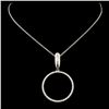 Image 2 : 14K Gold 0.37ctw Diamond Pendant