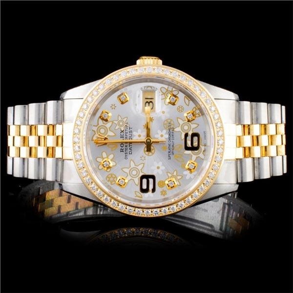 Rolex DateJust Diamond 36mm Wristwatch
