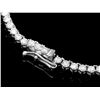 Image 4 : ^18k White Gold 9.50ct Diamond Necklace