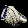 Image 4 : 18K Gold 16.72ct Tanzanite & 2.78ctw Diamond Ring