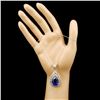 Image 3 : 14K Gold 14.00ct Tanzanite & 3.26ctw Diamond Penda