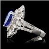 Image 3 : 18K W Gold 3.21ct Tanzanite & 1.99ct Diamond Ring
