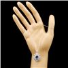 Image 3 : 18K Gold 2.90ct Sapphire & 1.56ctw Diamond Pendant