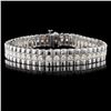 Image 1 : 14K White Gold 4.00ctw Diamond Bracelet