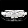 Image 1 : 14K Gold 0.98ctw Diamond Ring