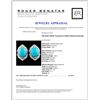 Image 3 : 14K Gold 5.50ctw Turquoise & 0.86ctw Diamond Earri