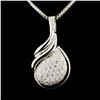 Image 1 : 14K Gold 1.12ctw Diamond Pendant