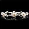 Image 2 : 18K Gold 3.81ctw Fancy Diamond Bracelet