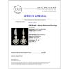 Image 3 : 18K Gold 1.43ctw Diamond Earrings