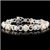 Image 1 : 18K Gold 5.31ctw Fancy Diamond Bracelet