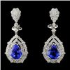 Image 1 : 18K White Gold 3.54ct Tanzanite & 1.94ct Diamond E