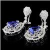 Image 2 : 18K White Gold 3.54ct Tanzanite & 1.94ct Diamond E