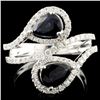 Image 1 : 14K Gold 1.63ct Sapphire & 0.60ctw Diamond Ring