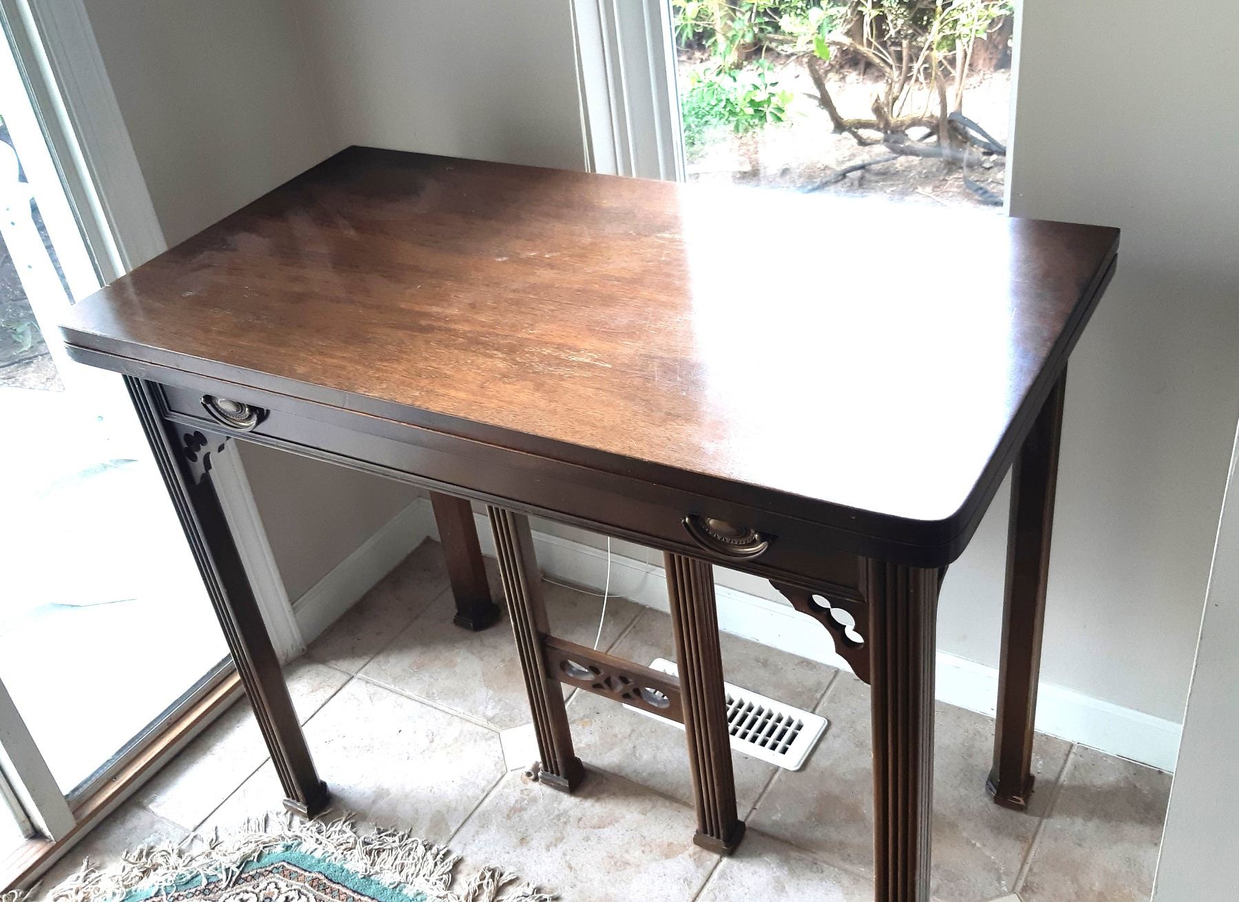 Antique Fold Out Table Cat B