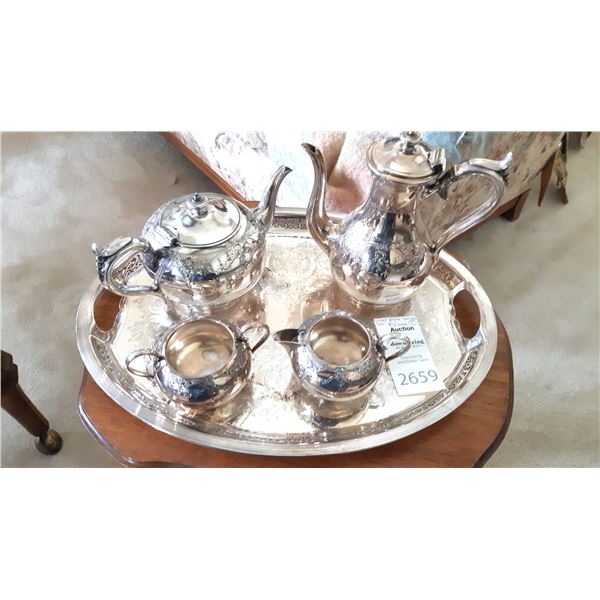 Silver Plate Tea Service A
