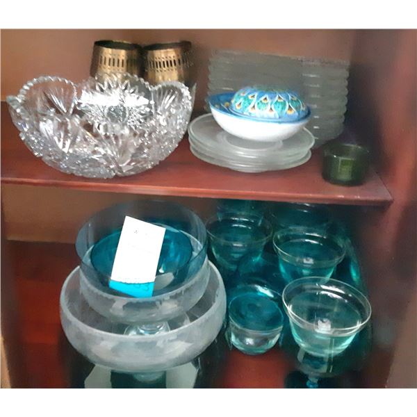 Assortment of Glass Servingware A