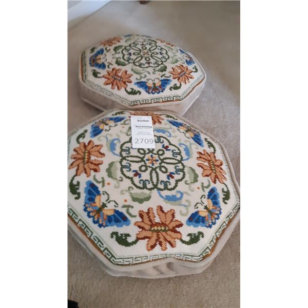 Embroidered Yoga Cushions A