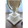 Image 3 : Pair of Alabaster Lamps B