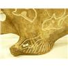 Image 4 : Whale bone flipper 28" long, carved in shape of halibut with relief carved whales (2)
