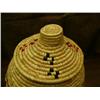 Image 3 : 14" grass basket - Stock # 987A by Amelia Davidson from Kipnuk, AK decorated with dyed seal gut (2)