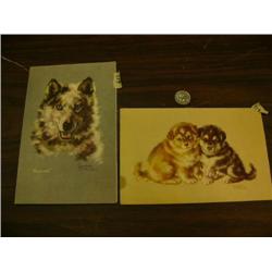 2 - Josephine Carmine menus from Alaska Steamship Co - Lunch Tues. Oct 19, 1947 - Blizzard, the Sibe