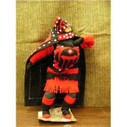 By Shelley Chamberlain, wood face Tlingit dancer with traditional button blanket (152)