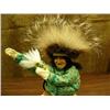 Image 2 : 10" dancer by Shelley Chamberlain from Bethel, Yup'ik wearing green kuspuk with green flowers (152)