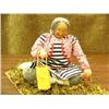 Image 2 : 7" doll with carved wood face by Shelley Chamberlain, berry picker (152)