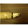 Image 3 : 20" walrus oosik with carved ivory walrus and polar bear head (148)