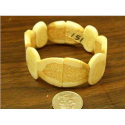 Fossilized ivory bracelet (148)