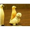 Image 3 : Lot of 4: two inch scrimshawed ivory birds circa 1960 (148)