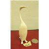 Image 1 : Carved white ivory cormorant- 4-1/2" tall (160)