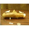 Image 5 : 7.5" oosik with ivory tip mounted with 2" ivory man crawling and sneaking up on 1.5" long seal, circ