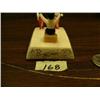 Image 5 : Dancing 1.5" figures painted, with red pants and black pants, base of ivory scrimshawed with seal, w