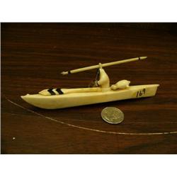 6.5" ivory kayaker, circa 1960 (148)