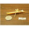 Image 2 : 3" fossilized ivory kayaker outstanding quality circa 1960 (148)