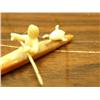 Image 4 : 3" fossilized ivory kayaker outstanding quality circa 1960 (148)