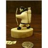 Image 2 : 3" ivory hunter with bow mounted on fossilized ivory base (148)